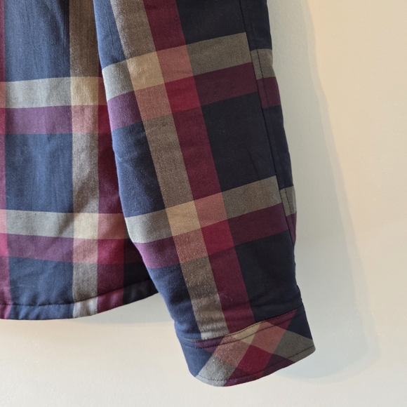 Sombrio Vagabond Men's Plush Insulated Plaid Button Down Flannel Shirt Sz Large - Picture 10 of 16